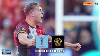 Premiership Highlights Harlequins secure first win of the season against Exeter Chiefs [upl. by Hauhsoj291]