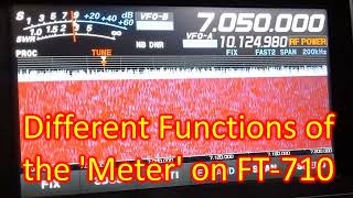 Different Functions of the Meter on FT710 Radio [upl. by Berhley]