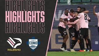 PalermoComo 30  HIGHLIGHTS 25ª giornata Serie B 2324 [upl. by Ttayh]