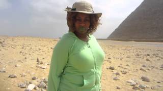 GloZell Twerking at the Pyramids in Cairo Egypt  GloZell [upl. by Ranip]