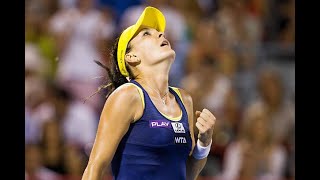 Agnieszka Radwanska vs Ekaterina Makarova Montreal 2014 Highlights [upl. by Yelwar]