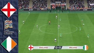 England vs Ireland  UEFA Nations League 2024 Realistic FC 2424 Simulation Gameplay [upl. by Onimod]