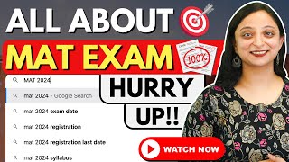 ➡️MBA MAT 2024 February Registrations Started Syllabus Top Colleges mba matexam mbaadmissions [upl. by Mctyre]