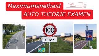 Alle maximumsnelheden die je MOET weten Auto theorie januari 2023 [upl. by Orlan543]