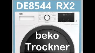 Beko DE8544RX2 Wärmepumpentrockner ErsteinweisungKindersicherung aktivierendeaktivieren [upl. by Attelliw945]