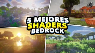 ✨LOS 5 MEJORES SHADERS para MINECRAFT PE 120 GAMA BAJA MEDIA y ALTA TOP SHADERS PE [upl. by Custer949]