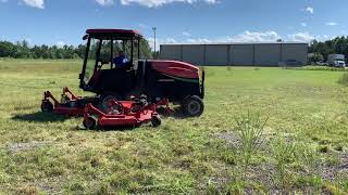 Jacobsen Rotary Mower Demo [upl. by Fasta928]