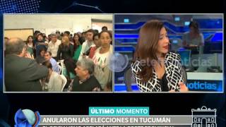 Anularon las elecciones en Tucumán Telefe Noticias [upl. by Ybrek]