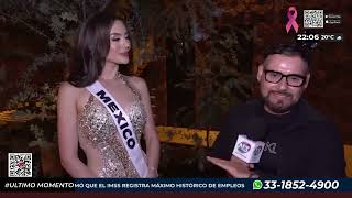 Entrevista a María Fernanda Beltrán representante mexicana a Miss Universo [upl. by Odille]