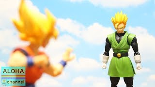 DRAGON BALL STOP MOTION GREAT SAIYAMAN VS SON GOKU SHFiguarts dragonball stopmotion [upl. by Tammie]