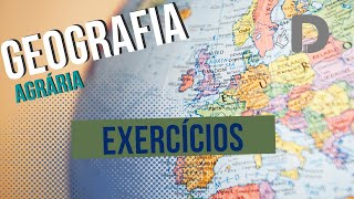 Exercícios Geografia Agrária  Preparatório Enem [upl. by Raf]