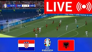 🔴 LIVE Croatia vs Albania  UEFA EURO 2024  PES 21 Simulation Gameplay [upl. by Watts]