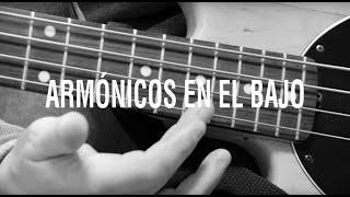 Cómo hacer Armónicos en el Bajo  Aprende a hacer Armónicos naturales en el Bajo [upl. by Agace]