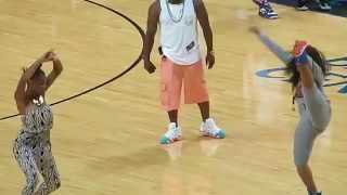 PreGame Twerk at EBC Celebrity Basketball Game 3 [upl. by Nomolas]