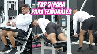 TOP 3 EJERCICIOS PARA FEMORALES  ISQUIOS EN EL GYM [upl. by Ushijima72]