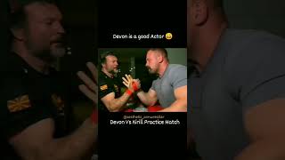 Devon vs kirill latest practice match devlarratt devonlarratt armwrestling eastvswest [upl. by Raseac]