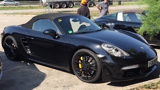 2016 Porsche 718 Boxster in Detail FIRST TIME ON STREET [upl. by Kemeny]