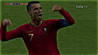 Ronaldo FreeKick Vs Spain Free 4K Clip For Edits [upl. by Leverett]