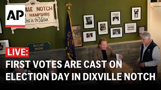 Election Day 2024 LIVE First votes cast in Dixville Notch New Hampshire [upl. by Nod]