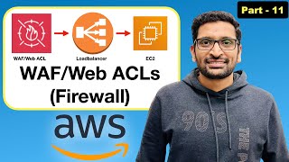 How to use AWS WAF Web application firewallWeb ACL  Step By Step Tutorial Part11aws devops [upl. by Eanat400]