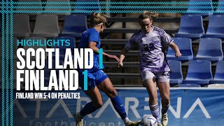 Scotland 11 Finland 45 pen  Pinatar Cup Highlights  SWNT [upl. by Ylecara66]