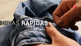 DICAS RÁPIDAS  Como Customizar Calça Jeans [upl. by Hemminger595]