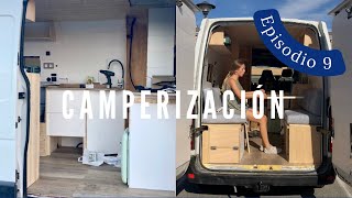 Mesacama y fontanería en FURGONETA CAMPER Renault Master L2H2 🚐 Ep9 [upl. by Carlton666]