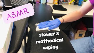 ASMR office cleaning with slowermethodical wiping No talking asmr asmrwiping asmrcleaning [upl. by Yort]