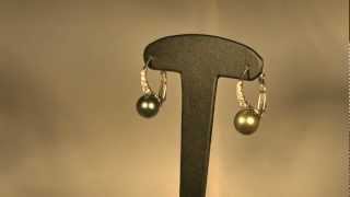 Boucles doreilles argent et perle de Tahiti POEMANA pour femme  wwwebijouteriecom [upl. by Nancie]