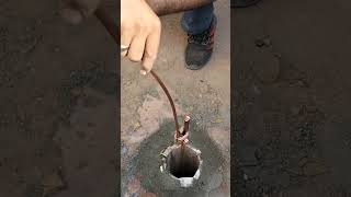 Earthing for Lightning Arrester  Copper Rod  Solar Installation [upl. by Rose]