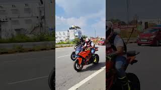 Ktm390 vs ns400 vs all bike🏍🏍🏍rider [upl. by Carmela417]