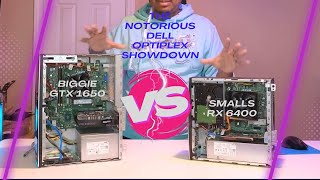 Biggie vs Smalls The Notorious Dell OptiPlex Showdown – GTX 1650 vs RX 6400 [upl. by Aikimat]