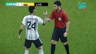 Argentina vs Ecuador  CONMEBOL Copa América 2024  PES 21 Video Simulation Gameplay [upl. by Jonette]