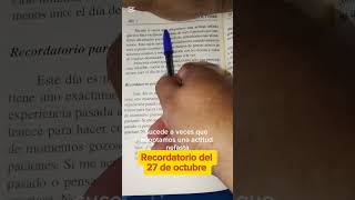 La Transformación Interna Empieza Conmigo Recordatorio del 27 de octubre de AlAnon [upl. by Nylyaj]