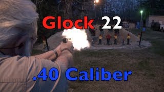 Glock 22 Shooting Action [upl. by Ailadi400]