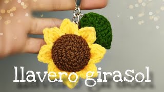 La mejor forma de tejer girasol 🌻llavero [upl. by Kenley280]