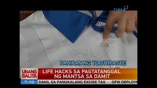 UB Life hacks sa pagtatanggal ng mantsa sa damit [upl. by Sew]