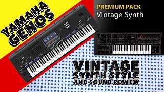 Yamaha Genos Vintage Synth Expansion Pack Review 2023 [upl. by Egor437]