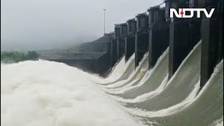 Karnataka Opens Dams As Water Level In Rivers Rises After Heavy Rain [upl. by Jaunita773]