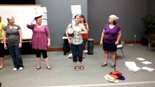 Rob Amchin—Cinquain quotHatsquot non rhythmic poem—Baker University Orff Level III 2013 [upl. by Marcellina]