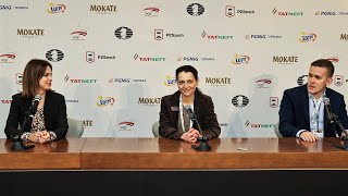 Press conference with Alexandra Kosteniuk FIDE World Womens Rapid Champion 2021 [upl. by Snyder]