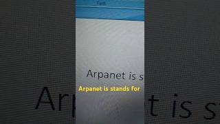 Arpanet stand for shorts the fast enter [upl. by Aicetal45]