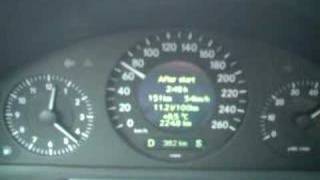 Mercedes Benz E240 0  100kmh acceleration [upl. by Dur36]