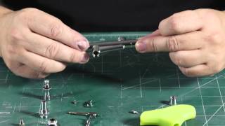 Grex XGi and XSi Airbrushes  Full Disassembly and Assembly [upl. by Yadnus]