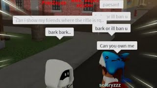 i told him bark or ban BANNING HACKERS IN DA HOOD [upl. by Savell]