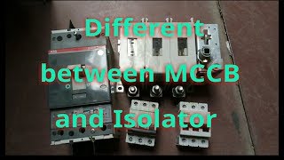 TAMIL difference between isolator and circuit breakerisolatormccbcircuit breaker mcb [upl. by Alitta264]