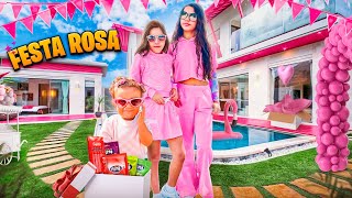 FESTA ROSA NA MANSÃO FRIENDS COM IRMÃS PINA E AMIGAS [upl. by Irollam266]