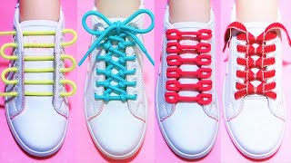 35 Ways to tie your shoelaces How to tie shoelaces shoes lace styles shoelace shorts viral [upl. by Colwen]