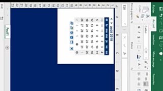 Excel Comment insérer un calendrier dans votre fichier Excel [upl. by Merideth]