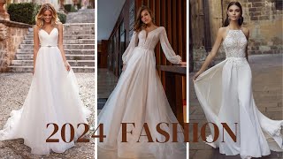 2024 Wedding Dresses  Wedding Inspiration [upl. by Aticilef]